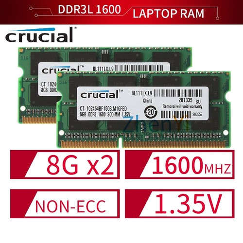 Crucial 16gb 8gb ddr3l - 16gb,