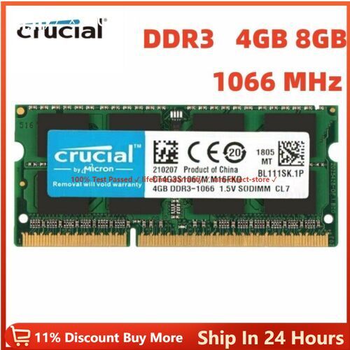 Crucial ddr3 4gb - crucial, 1066