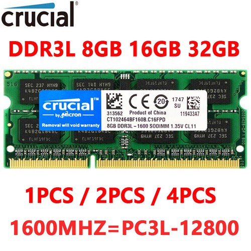 Crucial ddr3l ddr3 8gb 16gb - ddr3,