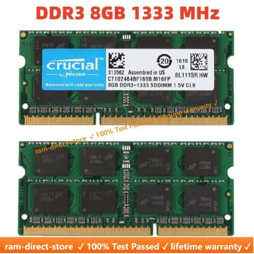Crucial ddr3 4gb 8gb - crucial, 16gb