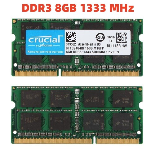 Crucial ddr3 4gb 8gb - 8gb, 1333