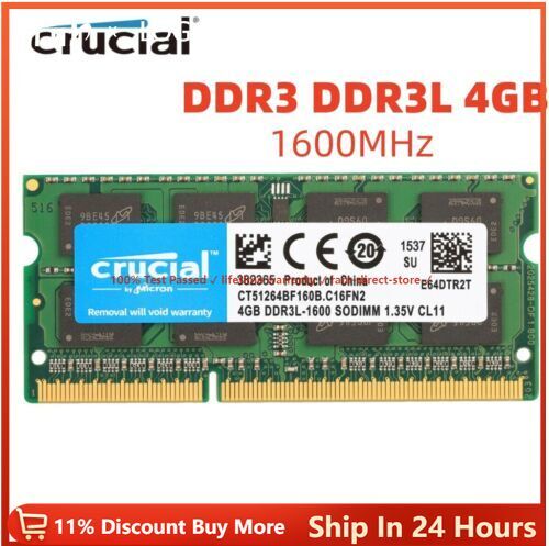 Crucial ddr3 ddr3l 35v - crucial, 4gb